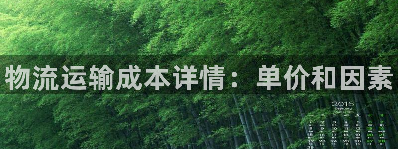 28圈为什么打不开：物流运输成本详情